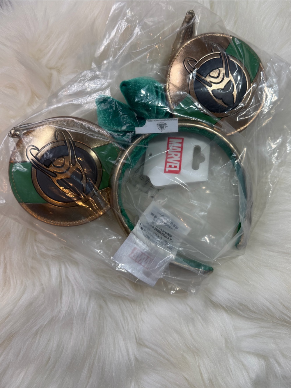 Disney Parks 2024 Marvel Loki Ears Headband NEW UNOPENED